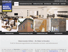 Tablet Screenshot of maler-koehler.net